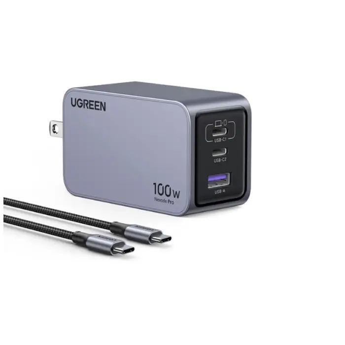 UGREEN Nexode Pro 100W 3-Port GaN Mini Fast Charger – 15201